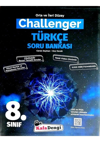 Kafa Dengi 8.Sınıf Lgs Challenger Türkçe Soru Bankası