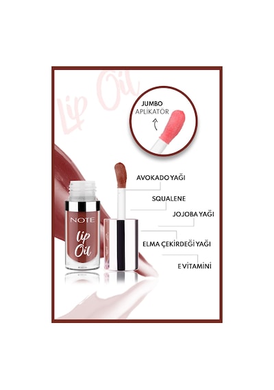Note Cosmetique Lip Oil Nemlendirici ve Parlatıcı Dudak Bakım Yağı - 60 Mocha Kiss - Kahverengi