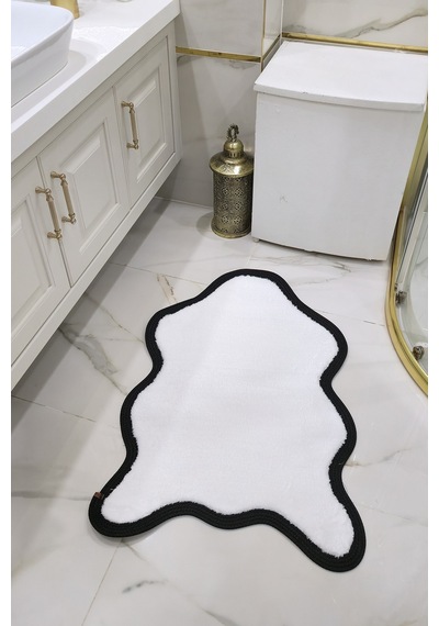 Buççin Online Mağaza Kaymaz Taban Puffy Post Model Peluş Ultra Yumuşak Bordürlü Şık Tasarım, Suya Dayanıklı Banyo Paspası Çok Renkli