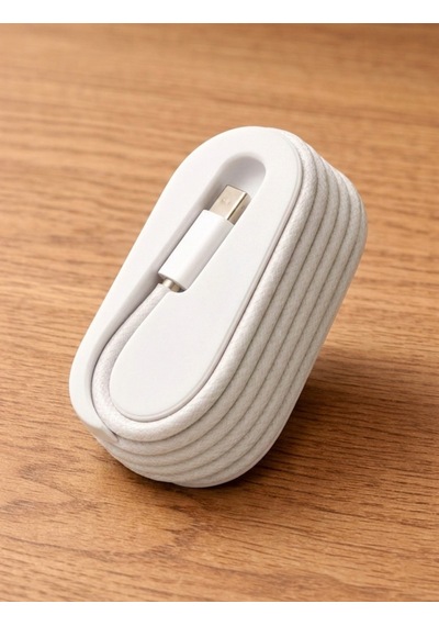 Elma Usb-c - Usb-c 1 Metre Örgülü Kablo Düzenleyici Masaüstü Şık Ve Dayanıklı Tutucu
