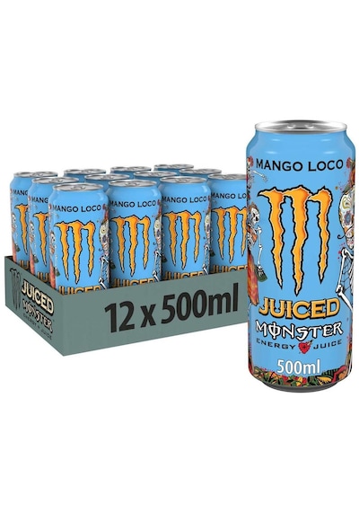 Monster Energy Mango Loco Enerji İçeceği 500 Ml X 12 Adet
