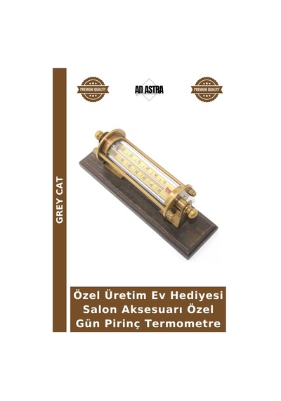 Özel Üretim Ev Hediyesi Salon Aksesuarı Özel Gün Pirinç Termometre