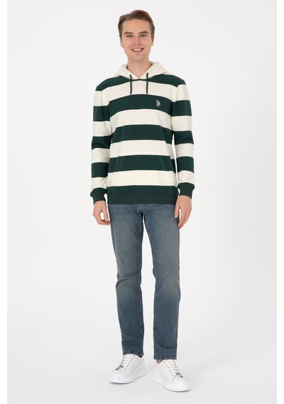 U.s. Polo Assn. Erkek Koyu Yeşil Sweatshirt 50316366-vr079 Koyu Yesıl