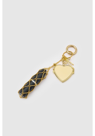 Shule Bags Lipstick Gloss Kalpli Charm Gold Altın