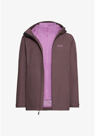Jack Wolfskin Jack Wolfskın Moonrıse 2 3ın1 Jkt W Sheer Plum Kadın Outdoor Ceketi A66361-sp0 Mor