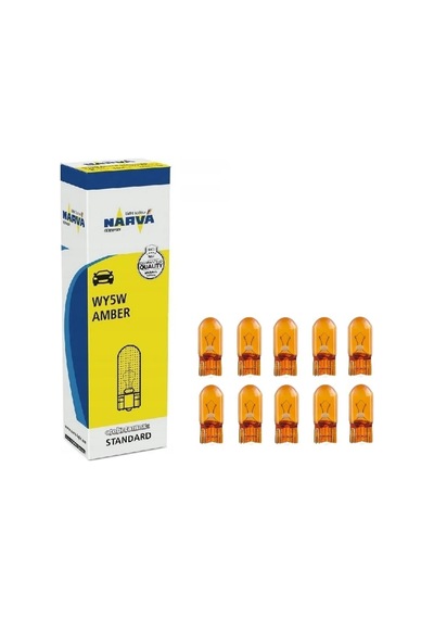 12v 5w T10 Turuncu 12961cp Amber 10 Adet