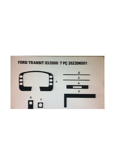 Ford Transit 1995-1999 7 Parça Torpido Kaplama Renk Ceviz