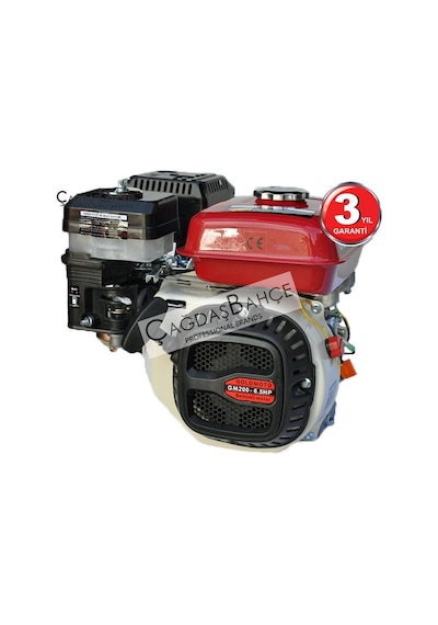 Goldmoto Gm200 Benzinli Motor 6.5 Hp İpli Krank Mili Kamalı