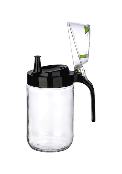 Cam Kulplu Yağdanlık Sirkelik Sosluk 660 Ml 1 Adet - Mh-137082102 Siyah