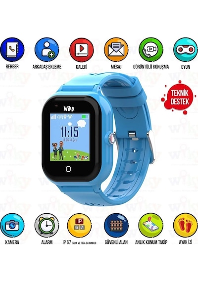Wiky Watch 4S Sim Kartlı Akıllı Çocuk Saati (İthalatçı Garantili)