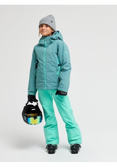 Roxy İce Escape Girl 8-16 Yaş Çocuk Kayak/snowboard Montu-ergtj03214 Zümrüt Yeşili