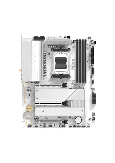 Sapphıre Pure B850a Wıfı 7 Amd B850 Soket Am5 Ddr5 8000+mt/s Oc Wıfı 7 Atx Anakart-52123-11-40g