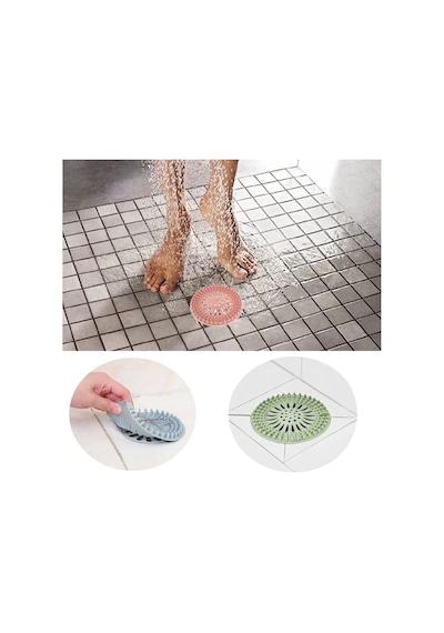 Antasit Gri Silikon Lavabo Süzgeci Ve Musluk Matı 2li Takım Lavabo Su Tutucu Musluk Organizeri Silik Diğer