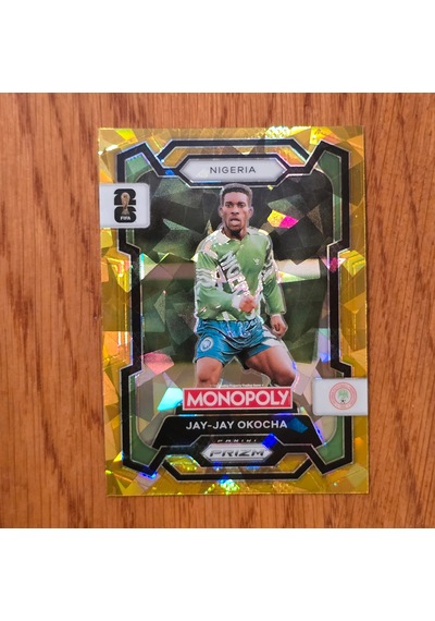 Panini Monopoly Prizm Jay-jay Okocha Gold Cracked Ice Oyun Kartı No.82