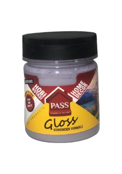 Pass Lack Hobi Boyası Kendinden Vernikli 4028Antik Lavanta 120 Cc
