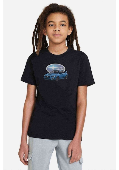 Tshirthane Subaru Baskılı Unisex Çocuk Siyah T-Shirt (534607748)