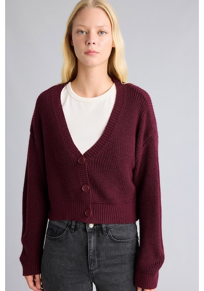 Defacto Regular Fit V Yaka Basic Düz Düğme Kapamalı Triko Hırka U2052az26wnbr452 Bordo-br452 Defacto Regular Fit V Yaka Basic Düz Düğme Kapamalı Triko Hırka U2052az26wnbr452 Bordo-br452