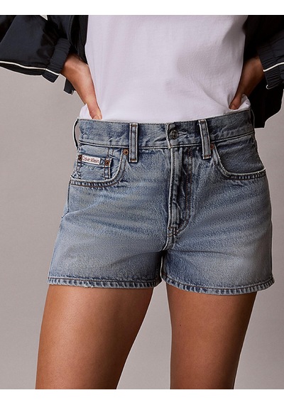 Calvin Klein Archıve Mını Short V, 21e, 25 Kadın Mavi Kot Şort