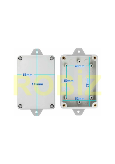 83x58x33mm Su Geçirmez Plastik Elektronik Proje Kutusu Ip65 Duvar Montaj Devre Prototip Wifi Iot