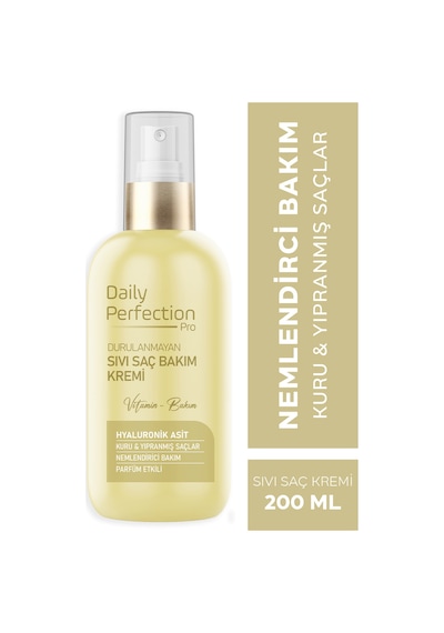 Daily Perfection Pro Nemlendirici Hyaluronic Acid İçerikli Sıvı Saç Bakım Kremi 200 ML