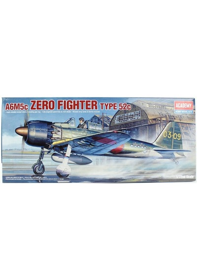 Academy 12493 1/72 Ölçek, Japon Zero Type 52c A6m5c Savaş Uçağı, Plastik Model Kiti-48835