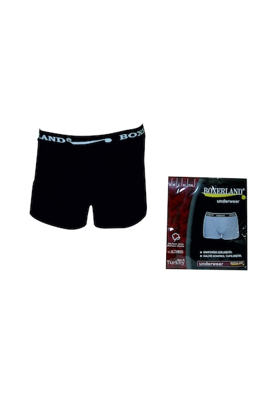 Boxerland Siyah Likralı Erkek Boxer