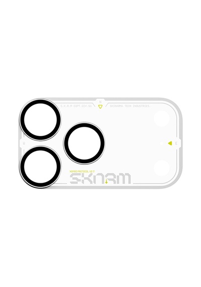 İphone 18 Pro Max Uyumlu Skinarma Atlas Serisi Ionix Kamera Lens Koruyucu Beyaz