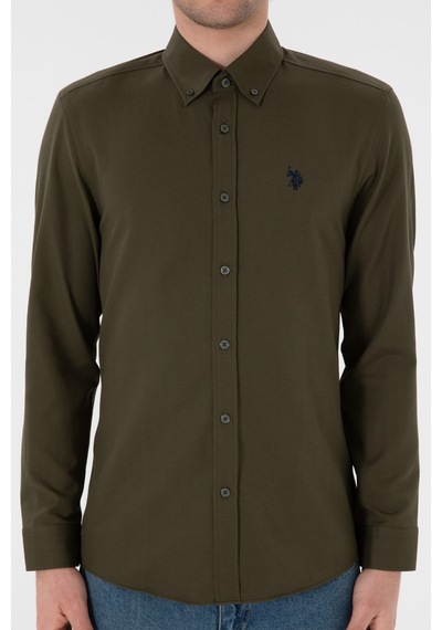 U.s. Polo Assn. Erkek Koyu Haki Gömlek Basic 50306338-vr111 Koyu Haki U.s. Polo Assn. Erkek Koyu Haki Gömlek Basic 50306338-vr111 Koyu Haki