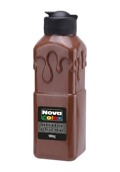 Nova Color Akrilik Boya 180gr Kahverengi - 3 Adet Diğer