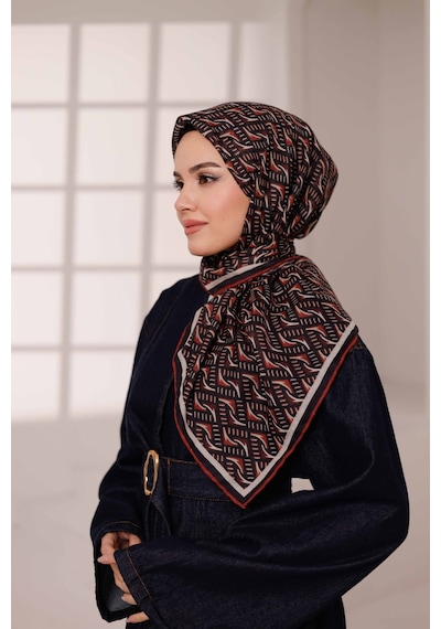 Mimiyum D S Model Soft Eşarp Kiremit
