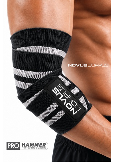 Fitness Dirsek Sargısı Sakatlık Önleyici Destekleyici Spor Dirseklik Elbow Wraps Crossfit Bandajı - 2 Adet - Siyah/gri Desen