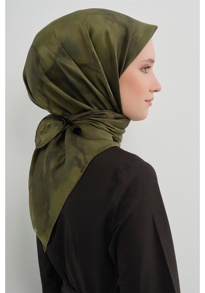 Armine Saf İpek Sura Eşarp-2026 İlkbahar-yaz- 95010d Haki