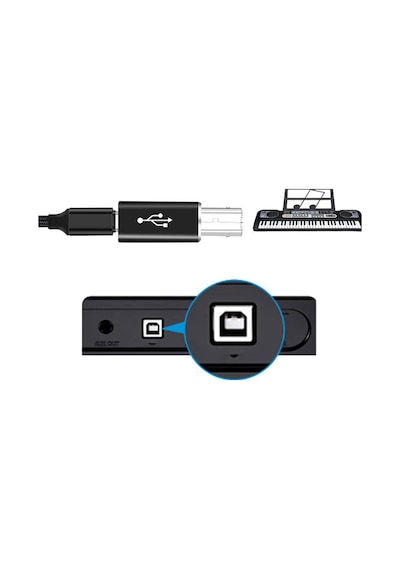 5219 Type C To Usb B Midi Klavye Yazıcı Printer Çevirici Dönüştü