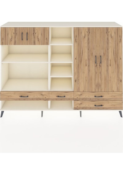Hyperion Dolap 12 Raflı 4 Çekmeceli 4 Kapaklı 220x44x163 Aytaşı-çam Atlas Çam - Aytası Hyperion Dolap 12 Raflı 4 Çekmeceli 4 Kapaklı 220x44x163 Aytaşı-çam Atlas Çam - Aytası