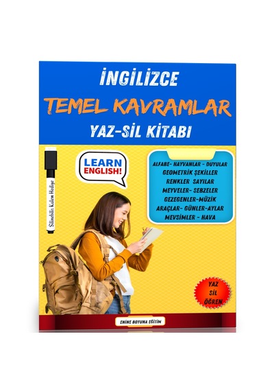 İngilizce Temel Kavramlar Yaz-sil Kitabı