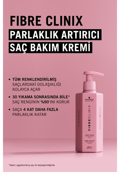 Fibre Clinix Renklendirilmiş Saçlar İçin Bakım Kremi 250ml Vibrancy
