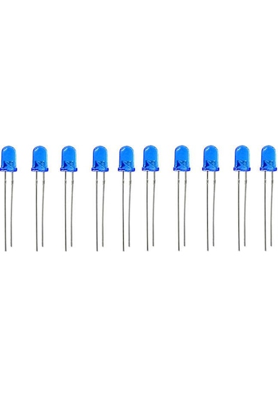 5Mm Mavi Led Paketi - 10 Adet