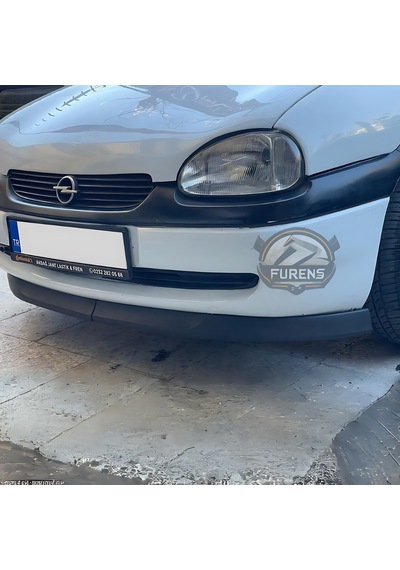 Opel Corsa B 1993-2000 Uyumlu H Lip Esnek Ön Lip 2 Parça Karlık Ön Ek Tampon Altı Dill