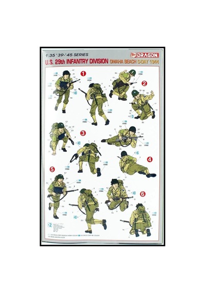 1/35 Abd 29. Piyade Tümeni Omaha Sahili Figür Maketi, Dragon 6211