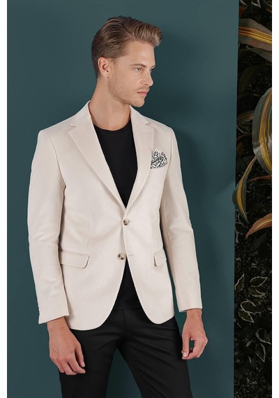 Efor C 651 Ceket Slim Fit Taş Casual Taş