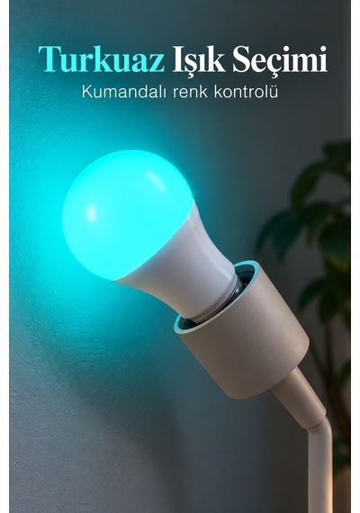 Tek Kumandalı Led Ampul 10 W Güç Özellikli Najmaddin 1