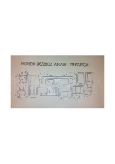 Honda Cıvıc 1995-2002 19 Parça Torpido Kaplama Renk Ceviz