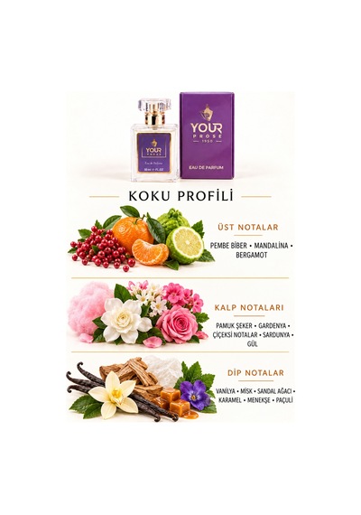 Your Prose K105 Pembe Biber Ve Gardenya Notalı Tatlı Baharatlı Çiçeksi Kadın Parfümü Edp 50 Ml - 8690352000012yp105