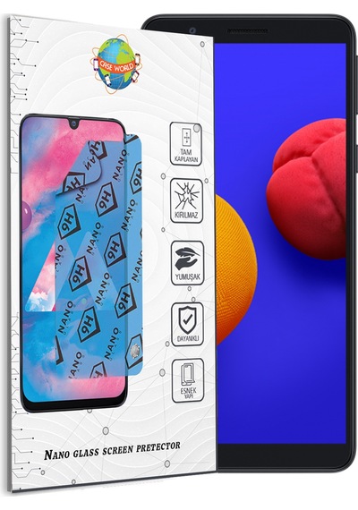 Samsung Galaxy Uyumlu A01 Core Nano Ekran Koruyucu Kırılmaz Esnek Cam