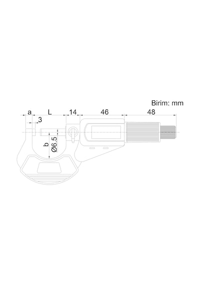 Insize 3109-50A Dijital Mikrometre