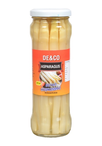 De&co Beyaz Kuşkonmaz Konservesi 330g - 8 Adet Tarı