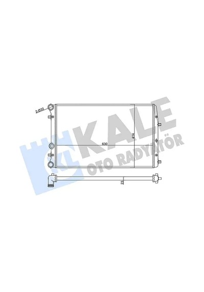 Vw Polo Motor Radyatoru 1.4 2002-2008 Aua Bby Bky Kale 356935