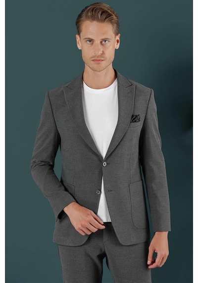 Efor C 659 Slim Fit Antrasit Spor Ceket Antrasit
