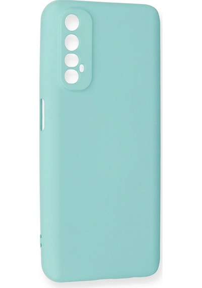 Newface - 166 - Realme 7 Kılıf Nano İçi Kadife Silikon - Edntrend - - Turkuaz