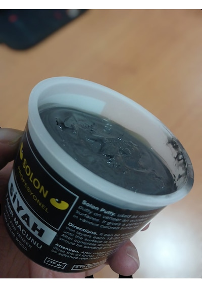 5 Adet Çok Amaçlı Ahşap Parke Masa Sehpa Çizik Çok Amaçlı Tamir Dolgu Macunu Siyah 240 Gr